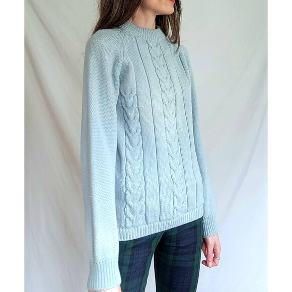 1950s Cable Knit Wool Sweater: Vintage Obermeyer Ski, Made in Italy - Picture 1 of 13